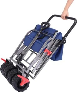 AREBOS Handkar | Transportwagen | Apparatuurwagen | Opvouwbaar | Duwstang| Blauw 24 AREBOS Handkar | Transportwagen | Apparatuurwagen | Opvouwbaar | Duwstang| Blauw -Buitenkampeer Winkel 1001x1200 3