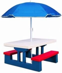 Merkloos Kinder Picknicktafel Met Parasol - Blauw 15 Merkloos Kinder Picknicktafel Met Parasol - Blauw -Buitenkampeer Winkel 1030x1200 1