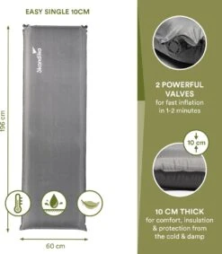 Skandika Easy Single Zelfopblaasbaar Slaapmat – Slaapmat – Slaapmat Zelfopblazend – Logeerbed – Polyester, PVC - Premium Zelfopblazend Luchtbed, Antislip-materiaal, Ideaal Voor Camping – Outdoor, Camping – Kamperen – 196 X 60 X 10 Cm – 3.2kg - Grijs 14 Skandika Easy Single Zelfopblaasbaar Slaapmat – Slaapmat – Slaapmat Zelfopblazend – Logeerbed – Polyester, PVC - Premium Zelfopblazend Luchtbed, Antislip-materiaal, Ideaal Voor Camping – Outdoor, Camping – Kamperen – 196 X 60 X 10 Cm – 3.2kg - Grijs -Buitenkampeer Winkel 1049x1200 4
