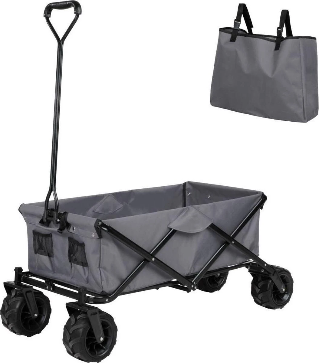 TecTake - Opvouwbare Bolderkar Heidrun Grijs 3 TecTake - Opvouwbare Bolderkar Heidrun Grijs