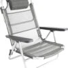 Bo-Camp Beach Chair - Monaco - Aluminium - Grijs -Buitenkampeer Winkel 1070x1200