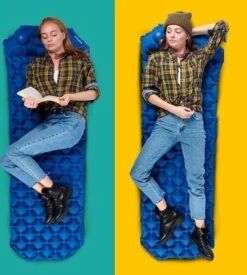 TRVLMORE Slaapmat - Zelfopblazend - 1 Persoons - Ingebouwde Pomp En Kussen - Blauw -Buitenkampeer Winkel 1076x1200 4