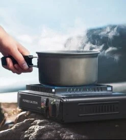 IBright Draagbare Camping Kooktoestel - Gasbrander - 1 Pits Gaspit - Elektrische Ontsteking - 2900 Watt - Met Koffer - Zwart -Buitenkampeer Winkel 1086x1200 2