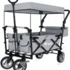 Rijoka Luxe Opvouwbare Bolderkar/Bolderwagen | Met Dakje En Draagtas | Grijs -Buitenkampeer Winkel 1097x1200 6