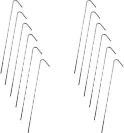 Stalen Tentharingen Set - 12 Stuks - 23 Cm | Staal | Opzetten Tent | Tentspijkers | Tentspijker | Haringen | Tentharing | Haring | Camping | Kamperen