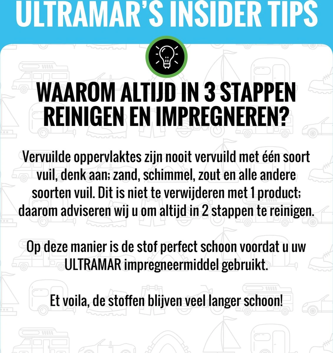 Ultramar - Sprayhood & Tent Shampoo - 1L - Tentdoekreiniger - Voor Bootkap, Tent, Cabriodak, Zonwering - Tentonderhoud - Bootonderhoud - Schoonmaakmiddel 5 Ultramar - Sprayhood & Tent Shampoo - 1L - Tentdoekreiniger - Voor Bootkap, Tent, Cabriodak, Zonwering - Tentonderhoud - Bootonderhoud - Schoonmaakmiddel - Afbeelding 3
