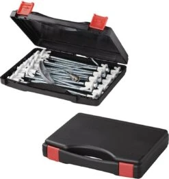PROPLUS Pro Plus Tentharing Set - 20 Stuks - Ø 7 X 200 Mm - Schroefbaar - Adapter + Koffer -Buitenkampeer Winkel 1136x1200 4