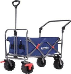AREBOS Handkar | Transportwagen | Apparatuurwagen | Opvouwbaar | Duwstang| Blauw 22 AREBOS Handkar | Transportwagen | Apparatuurwagen | Opvouwbaar | Duwstang| Blauw -Buitenkampeer Winkel 1142x1200 7