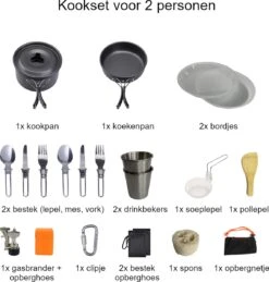 Hikr® Camping Pannenset - Complete 22-delige Kookset - Lichtgewicht - Kookgerei Servies - Outdoor - BPA-vrij - Keukengerei Set -Buitenkampeer Winkel 1144x1200 2