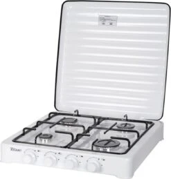 Zilan - Gas Kooktoestel 4 Pits - Campingkooktoestel - Gaskookplaat - Wit