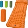 LVNRIDS Isomat, Zelfopblazend, Ultralicht, Luchtmatras, Camping, Zelfopblaasbaar, Opblaasbaar Matras, 3,9 Inch Dik, Met Voetperspomp En Kussen, Voor Camping, Reizen, Outdoor, Wandelen, Strand, Oranje -Buitenkampeer Winkel 1153x1200 4