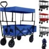 AREBOS Handwagen Vouwbare Dak Handwagen Vouwbare Trolley Uitrustingswagen Blauw -Buitenkampeer Winkel 1154x1200 2