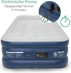 LifeGoods Luchtbed - 1 Persoons - Met Ingebouwde Pomp - Incl. Draagtas En Reparatiekit -Buitenkampeer Winkel 1159x1200 4