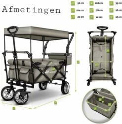 Wildebeest Bolderkar Opvouwbaar Grijs - Bolderwagen Met Kinder Zitje - Bolderkarren - Handkar Grijs - Opvouwbaar Transportwagen - Transportkar - Handkar Tuin Trolley Met Dak Transport Trolley XXL 15 Wildebeest Bolderkar Opvouwbaar Grijs - Bolderwagen Met Kinder Zitje - Bolderkarren - Handkar Grijs - Opvouwbaar Transportwagen - Transportkar - Handkar Tuin Trolley Met Dak Transport Trolley XXL -Buitenkampeer Winkel 1175x1200 8
