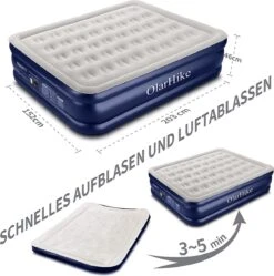 OlarHike Queen Size Luchtmatras Met Geïntegreerde Elektrische Pomp, Zelfopblazend Luchtbed, Voor 2 Personen, Premium Gastenbed, Opblaasbaar Matras Voor Camping Of Thuisgebruik, 203 X 152 X 46 Cm -Buitenkampeer Winkel 1192x1200 8