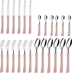 Di Solle Inova D - 6 Persoons Bestekset - Handige Opbergbak Met Raspdeksel - 26 Delig - Baby Pink -Buitenkampeer Winkel 1193x1200 3