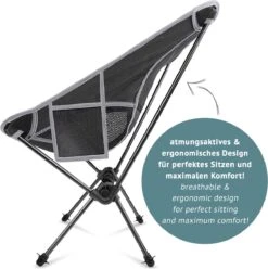 Smartpeas Camping Stoel Van Stevig 600D Polyester En Aluminium - Lichtgewicht En Opvouwbaar - Camping Gadget Inclusief Zijzakken +Plus: Strandmat & Draagtas -Buitenkampeer Winkel 1195x1200 2