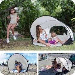 Deryan Luxe Pop Up Strandtent XXL - Anti-UV 50+ - Cream -Buitenkampeer Winkel 1196x1200 3