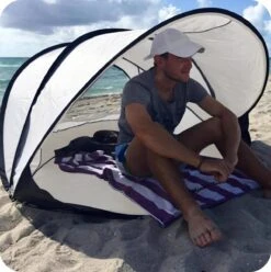 Deryan Luxe Pop Up Strandtent XXL - Anti-UV 50+ - Cream -Buitenkampeer Winkel 1196x1200 5