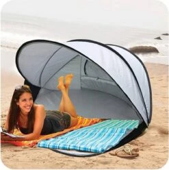 Deryan Luxe Pop Up Strandtent XXL - Anti-UV 50+ - Zilver -Buitenkampeer Winkel 1197x1200 2