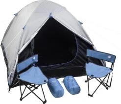 MaxxSport Camping Set - 2 Persoons - Tent + Slaapzakken + Campingstoelen - 200x190x120cm -Buitenkampeer Winkel 1200x1032 1