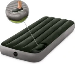 Intex Luchtbed - 1-Persoons - 76 X 191 X 25 Cm - Groen - Met Ingebouwde Voetpomp + Hoeslaken Antraciet + Reparatieset -Buitenkampeer Winkel 1200x1032 7