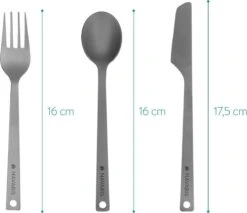 Navaris Campingbestek Van Titanium - Set Met Vork, Mes En Lepel - Bestekset Voor Onderweg En Op Reis - Inclusief Karabijnhaak En Bewaarzakje -Buitenkampeer Winkel 1200x1034 2