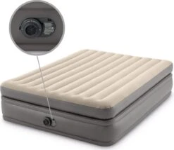 Intex Prime Comfort - Luchtbed - 2-Persoons - 152x203x51 Cm (BxLxH) - Grijs - Met Ingebouwde Motorpomp -Buitenkampeer Winkel 1200x1039 1