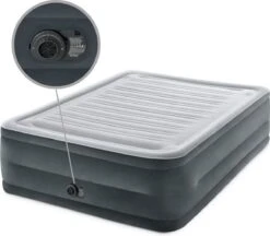 Intex Luchtbed - 2-Persoons - 152 X 203 X 33 Cm - Grijs - Met Ingebouwde Pomp, Hoeslaken Wit En Reparatieset -Buitenkampeer Winkel 1200x1047 8