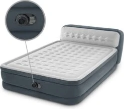 Intex 64448 - Queen Deluxe Ultra-Plush Zelfopblazend 2-persoons Luchtbed Met Hoofdboord (203x152x46cm) -Buitenkampeer Winkel 1200x1049 1