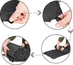 Springos Slaapmat | Zelfopblazend | 180 Cm | Inclusief Hoes | Zwart -Buitenkampeer Winkel 1200x1072 2