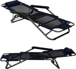 Ligstoel 155x60cm - Opvouwbaar Campingstoel Ligbed Strandstoel Tuinstoel Vouwligstoel Blauw -Buitenkampeer Winkel 1200x1080 2