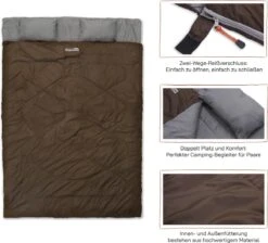 Where Tomorrow Double Slaapzak 220 X 150 Cm Diverse Kleuren - Bruin 11 Where Tomorrow Double Slaapzak 220 X 150 Cm Diverse Kleuren - Bruin -Buitenkampeer Winkel 1200x1090