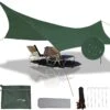 Merkloos BRGOOD Tarps - Shelter - Rechthoek - 240*220cm - Waterdicht - Met Scheerlijnen En Haringen - Geen Stokken - Voor Kamperen - Groen -Buitenkampeer Winkel 1200x1098 4