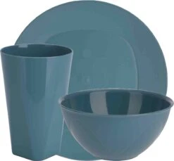 Serviesset 24-delig - Kunststof - Petrol - 8 Personen