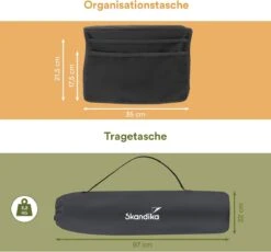 Skandika Relax Comfort Campingstoel - Campingstoel Opvouwbaar - Comfortabele Klapstoel Met Drinkhouder En Koelvak, Tot Max. 160 Kg, Opvouwbaar, Lichtgewicht | Vouwstoel Voor Kamperen, Camping, Festival, Vissen – Grijs -Buitenkampeer Winkel 1200x1118 5