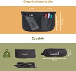 Skandika Campingstoel Compact – Campingstoelen - Campingstoel Tot 150 Kg Belastbaar - Kampeerstoel, Visstoel, Kleine Pakmaat, Opvouwbaar, Stabiel, Licht, Comfortabel Gepolsterd – Draagtas Meegeleverd - Vouwstoel – Zwart -Buitenkampeer Winkel 1200x1120 4