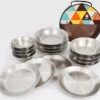 Merkloos Kampeerservies Roestvrijstaal Borden En Kommen 16-delig Servies RVS -Buitenkampeer Winkel 1200x1126 1