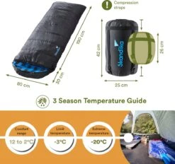 Skandika Dundee Flannel-L Slaapzak – Mummmieslaapzakken – Slaapzakken Volwassen - Maat M – Unisex - Katoen, Luxe Kwaliteit, Dubbele Slaapzak, 3 Seizoenen, Tot -20°C - 220 X 80 Cm - Outdoor Kampeerslaapzak – Ritssluiting Links - Zwart/blauw 9 Skandika Dundee Flannel-L Slaapzak – Mummmieslaapzakken – Slaapzakken Volwassen - Maat M – Unisex - Katoen, Luxe Kwaliteit, Dubbele Slaapzak, 3 Seizoenen, Tot -20°C - 220 X 80 Cm - Outdoor Kampeerslaapzak – Ritssluiting Links - Zwart/blauw -Buitenkampeer Winkel 1200x1128