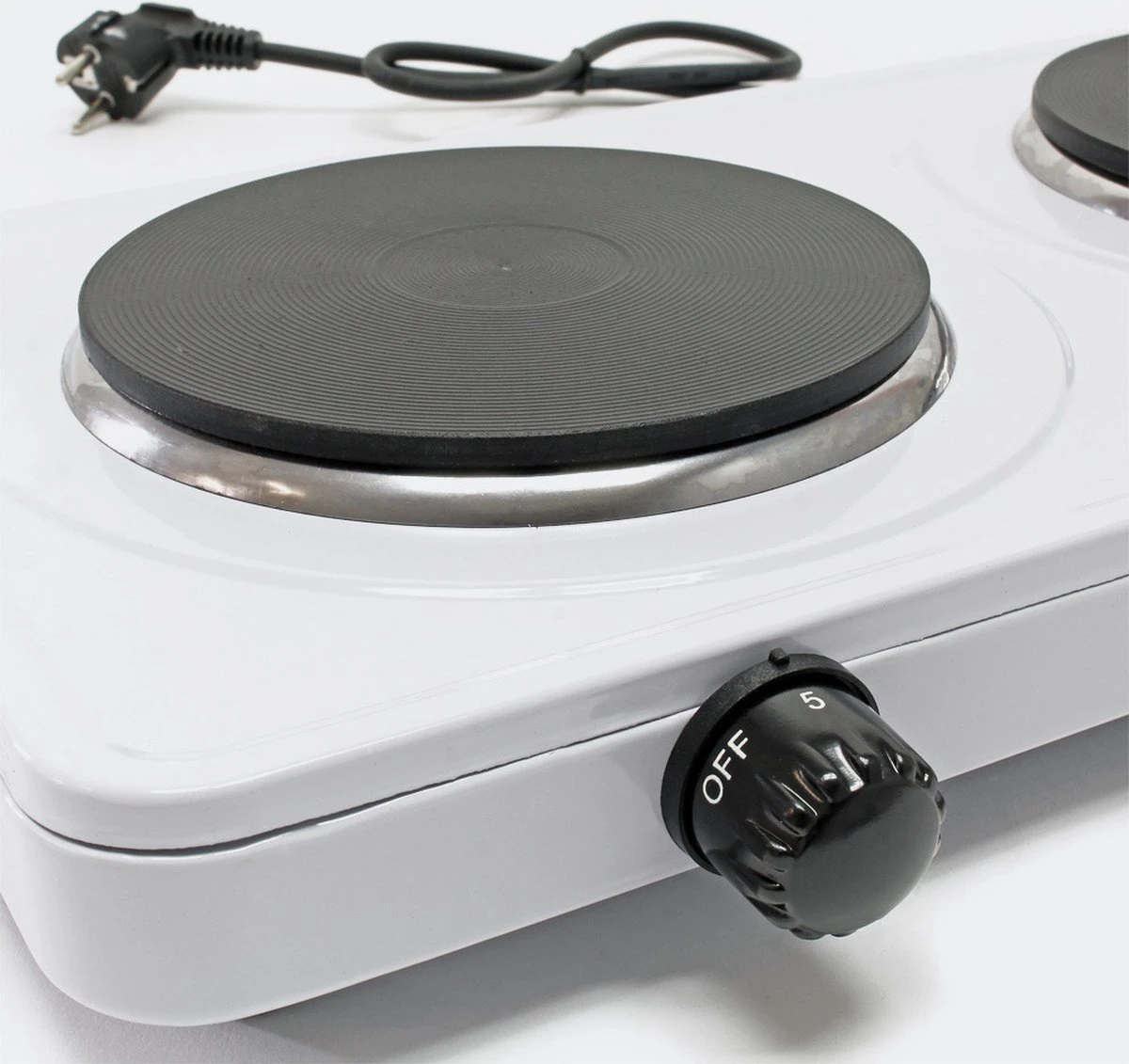 Dubbele Elektrische Kookplaat 2-Pits - Losse Camping Kookstel Fornuis - Kooktoestel Kampeer Kookstel 4 Dubbele Elektrische Kookplaat 2-Pits - Losse Camping Kookstel Fornuis - Kooktoestel Kampeer Kookstel - Afbeelding 2