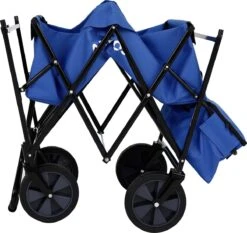 AREBOS Handwagen Vouwbare Dak Handwagen Vouwbare Trolley Uitrustingswagen Blauw -Buitenkampeer Winkel 1200x1134 7