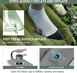 ETROL Camping Slaapmat-2-in-1 Zelfopblazende Kampeermat Met Kussen (78"x 28"), Lichtgewicht, Dik 4"compact Kussen, Geschikt Voor Zelfrijdende Reizen, Lekvrije, Waterdichte Tent -Buitenkampeer Winkel 1200x1135 1