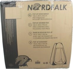 NordFalk Douchetent Pop-up 190 Cm - Camping Douche - Omkleedtent - Incl. Tentharingen En Draagtas - Groen -Buitenkampeer Winkel 1200x1135