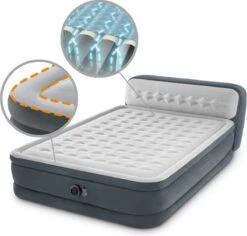 Intex 64448 - Queen Deluxe Ultra-Plush Zelfopblazend 2-persoons Luchtbed Met Hoofdboord (203x152x46cm) -Buitenkampeer Winkel 1200x1146 5