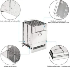 House Of Husk Draagbaar Houtkachel Voor Kamperen - Klein Camping Oven - Kampeer Kachel - Camping Kooktoestel - Camping Accessoires -Buitenkampeer Winkel 1200x1149 4