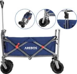 AREBOS Handkar | Transportwagen | Apparatuurwagen | Opvouwbaar | Blauw 22 AREBOS Handkar | Transportwagen | Apparatuurwagen | Opvouwbaar | Blauw -Buitenkampeer Winkel 1200x1150 13