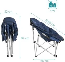 Navaris Klapstoel Met Draagtas - Campingstoel - Draagbare Stoel Voor Kamperen, Festivals En Vissen - Strandstoel - Inklapbaar - Donkerblauw 12 Navaris Klapstoel Met Draagtas - Campingstoel - Draagbare Stoel Voor Kamperen, Festivals En Vissen - Strandstoel - Inklapbaar - Donkerblauw -Buitenkampeer Winkel 1200x1150 5