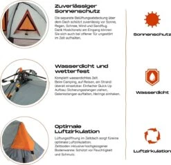 Where Tomorrow Solo Tent Pop Up 225X100X57 Cm - Grijs - 1 Persoons -Buitenkampeer Winkel 1200x1162