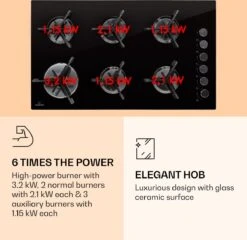 Trifecta 6 Gaskookplaat 6-pits Grote, Normale En Extra Glaskeramische Branders 13 Trifecta 6 Gaskookplaat 6-pits Grote, Normale En Extra Glaskeramische Branders -Buitenkampeer Winkel 1200x1167 2