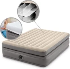 Intex Prime Comfort - Luchtbed - 2-Persoons - 152x203x51 Cm (BxLxH) - Grijs - Met Ingebouwde Motorpomp -Buitenkampeer Winkel 1200x1170 3